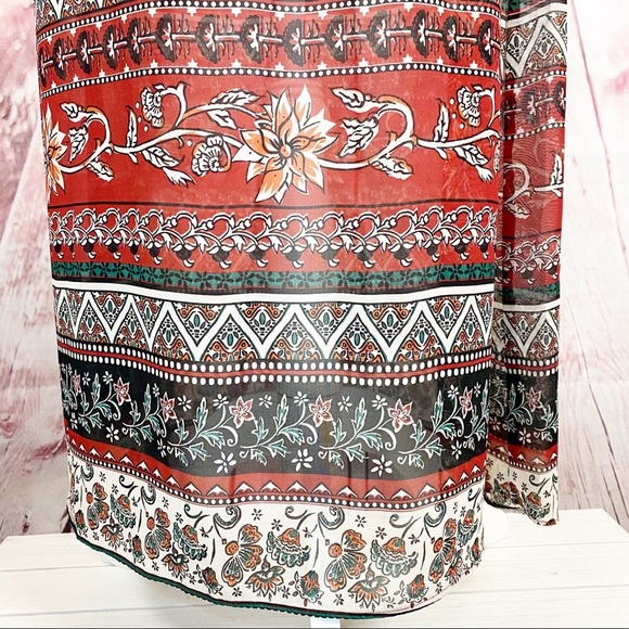 H&M Boho Floral Print Maxi Dress 4 - Picture 7 of 9